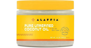 ALAFFIA PURE UNREFINED COCONUT OIL 11oz 312g cheap price uk stock fast delivery