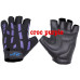 Fingerless gloves padded cycling/weight Lifting/gym red blue purple Men’s womens