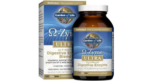Garden Life's Vegetarian Digestive Supplement Omega Zyme Ultra Enzyme Blend 180