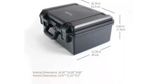 Hard Case Waterproof Foam Drone/ Camera 16.34"x13.39"x6.85" Black