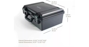 Hard Case Waterproof Foam Drone/ Camera 16.34"x13.39"x6.85" Black