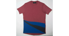 levi's Coolmax mens cotton t-shirt size large burgundy/blue/black reduced sale.