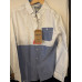 Men’s shirt Goodsouls Brand Since Mmv11 White/blue With Pocket Cheap Price