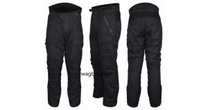 Mens Motorcycle Waterproof Trousers Cordura Textile Motorbike CE Armoured Pants