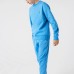 Lacoste Mens Organic Cotton Fleece Crew Neck Sweatshirt Blue RRP £109 SIZE XL