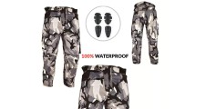 Camofladge Motorcycle Waterproof Trousers Cordura Textile Motorbike CE Armoured