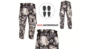 Camofladge Motorcycle Waterproof Trousers Cordura Textile Motorbike CE Armoured