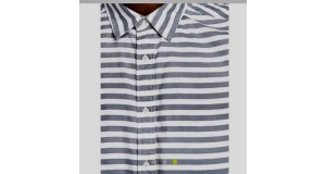 G-Star Raw mens T-shirt Size Medium Grey White Striped Short Sleeve Rrp £75.