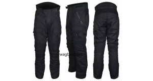 Mens Motorcycle Waterproof Trousers Cordura Textile Motorbike CE Armoured Pants