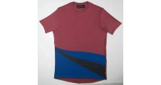 levi's Coolmax mens cotton t-shirt size large burgundy/blue/black reduced sale.