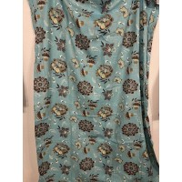 tape top Lined curtains 66x72” Colour Teal With Multi Pattern cheap