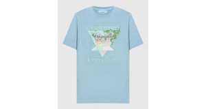 Casablanca Tennis Club Icon blue T-shirt UK stock fast delivery reduced price
