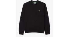 Lacoste Mens Organic Cotton Fleece Crew Neck Sweatshirt /Black / RRP £109