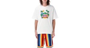 Casablanca Beach Wave T Shirt White small medium large extra large cheap price