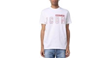 Dsquared2 Icon Outline Cool Fit cotton short-sleeved T-shirt  White