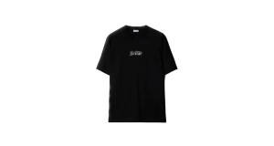 BURBERRY Men Cotton T-shirt Black size medium best price reduced
