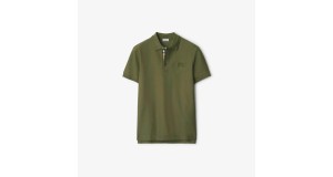 BURBERRY Men Cotton T-shirt olive green size large best price reduced