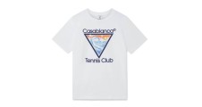CASABLANCA Tennis Club Icon Short Sleeve T Shirt -White size small cheap price