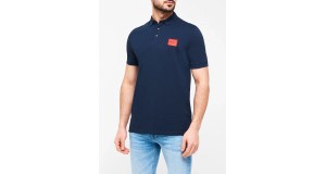 Hugo Dereso Mens Polo Shirt / RRP £99 SIZE LARGE NAVY BLUE clearance prices