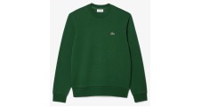 Lacoste Mens Organic Cotton Fleece Crew Neck Sweatshirt GREEN RP £109 SIZ MEDIUM